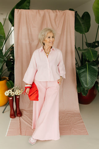 ELOISE BLOUSE STRIPES PINK