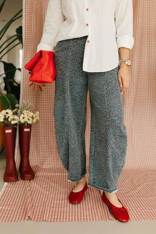 LULU BALLOON JEANS LEOPARD