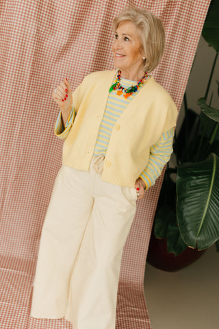 MONA LONGSLEEVE STRIPES YELLOW/BLUE