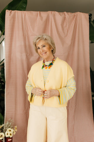 MONA LONGSLEEVE STRIPES YELLOW/BLUE