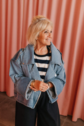 PAULA OVERSIZED JEANSJACKET DENIM