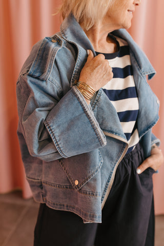 PAULA OVERSIZED JEANSJACKET DENIM