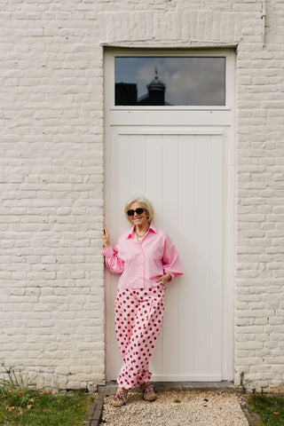 CHARLES POLKADOT TROUSERS PINK