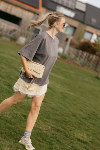 AMELIA LACE SKIRT BUTTERYELLOW
