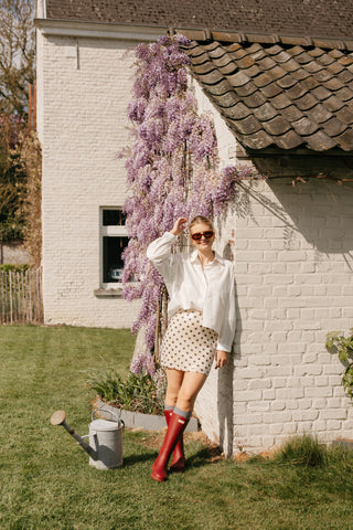 LANA SEQUIN SKIRT POLKADOT