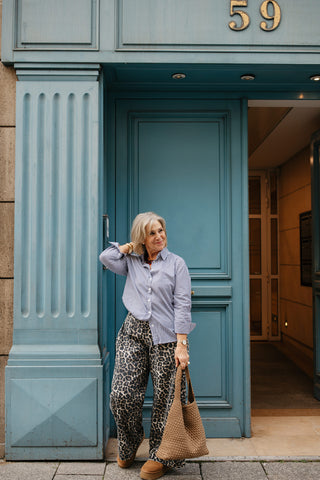 RAE STRIPED BLOUSE BLUE/WHITE