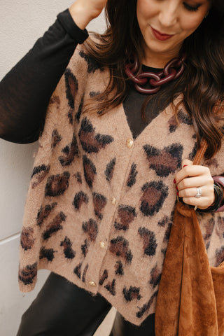 INES LEOPARD GILET