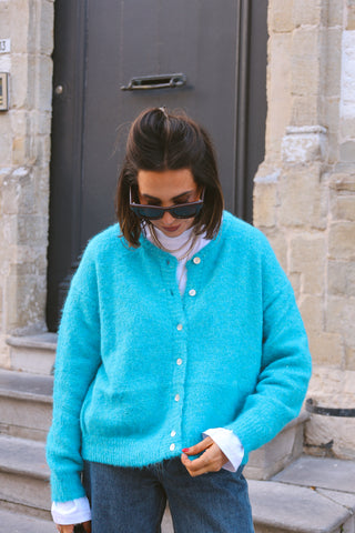 LEWIS KNIT TURQUOISE