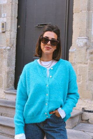 LEWIS KNIT TURQUOISE