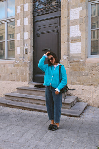 LEWIS KNIT TURQUOISE