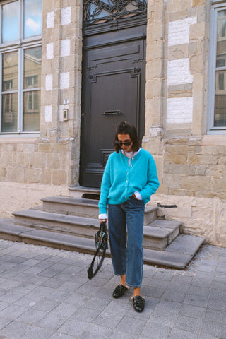 LEWIS KNIT TURQUOISE
