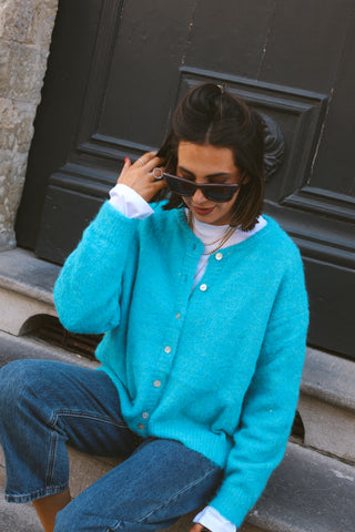 LEWIS KNIT TURQUOISE
