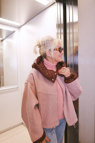 WILLOW JACKET BURGUNDY/PINK