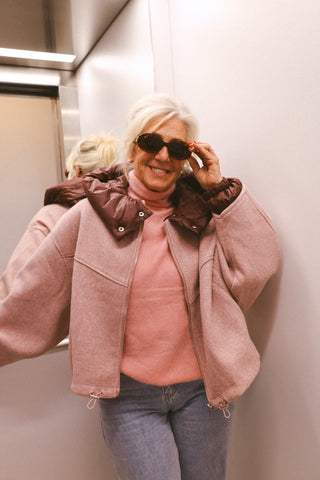 WILLOW JACKET BURGUNDY/PINK